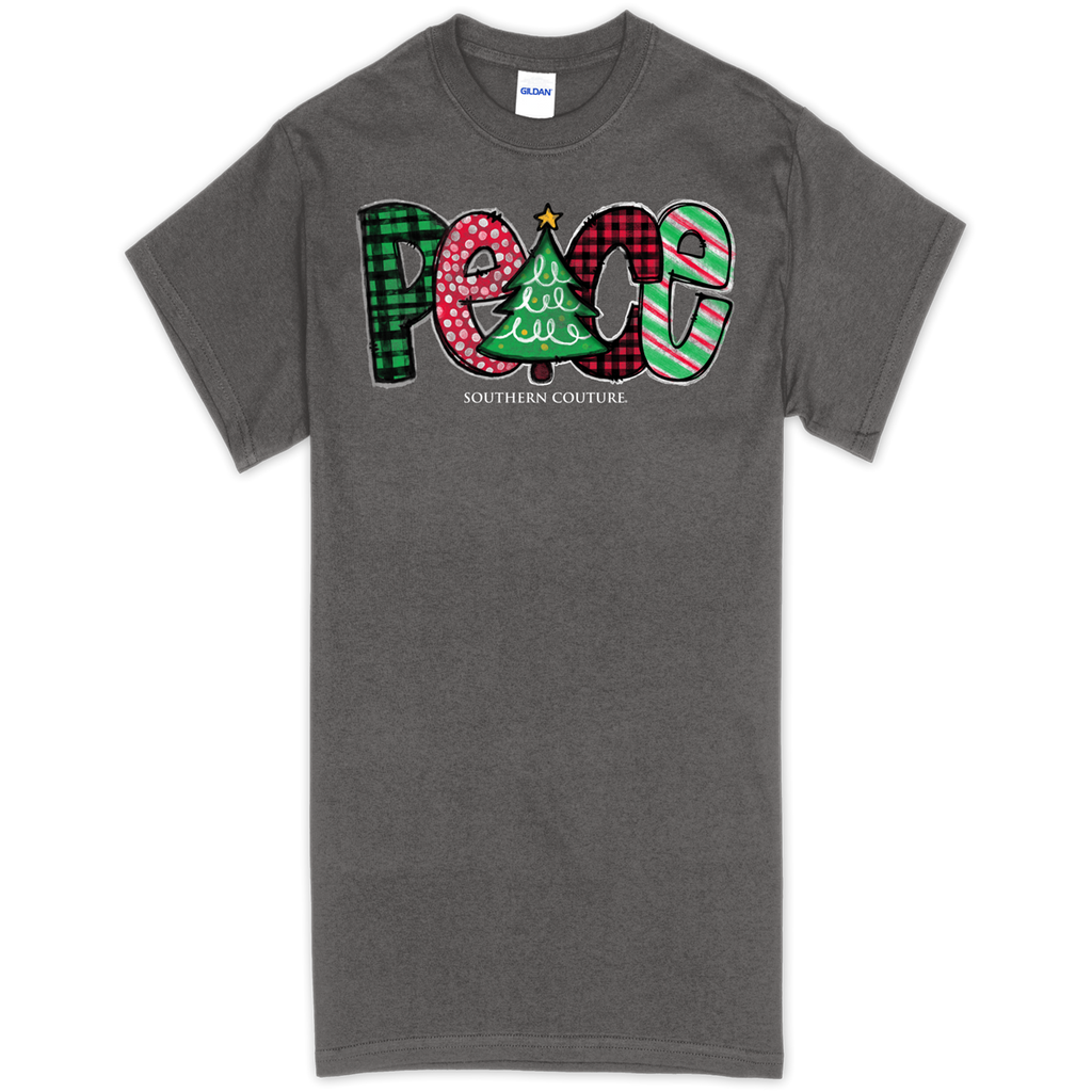 Southern Couture Patterned Peace Holiday Soft - Adult & Kids T-Shirts, Sweatshirts & Hoodies apparel design preview 1