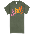 Southern Couture Y'All Military Green Soft - Adult & Kids T-Shirts, Sweatshirts & Hoodies apparel design preview 1