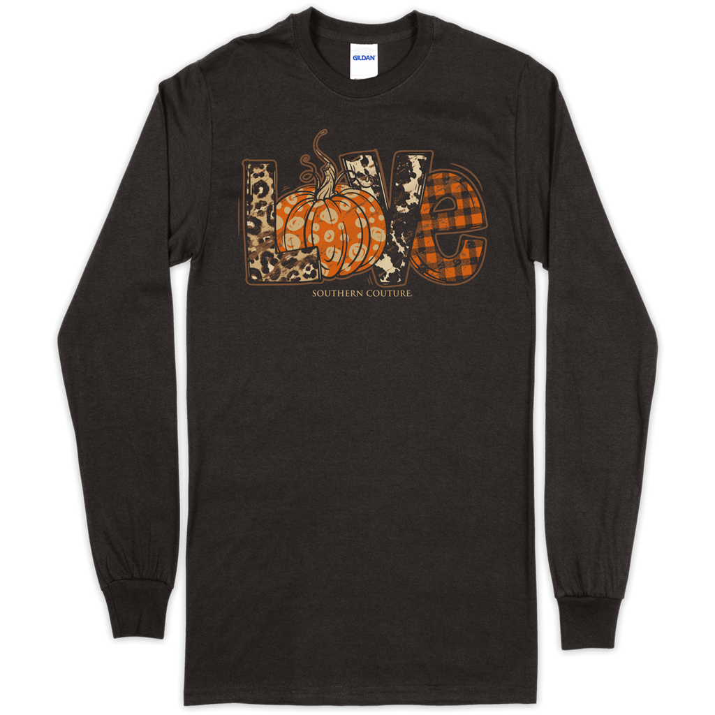 Southern Couture Pattern Love Pumpkin Fall Soft - Adult & Kids T-Shirts, Sweatshirts & Hoodies apparel design preview 1