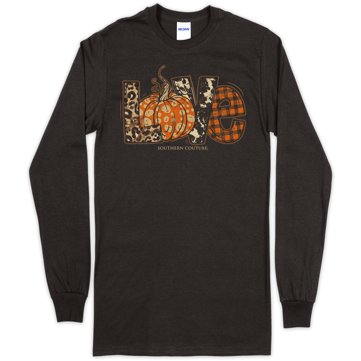 Southern Couture Pattern Love Pumpkin Fall Soft - Adult & Kids T-Shirts, Sweatshirts & Hoodies apparel design preview 1