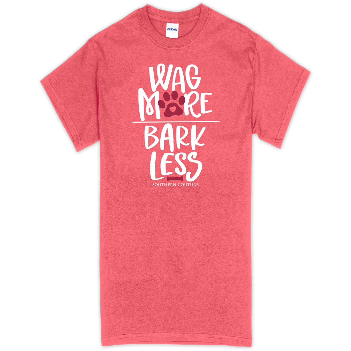 Southern Couture Wag More Bark Less Soft - Adult & Kids T-Shirts, Sweatshirts & Hoodies apparel design preview 1