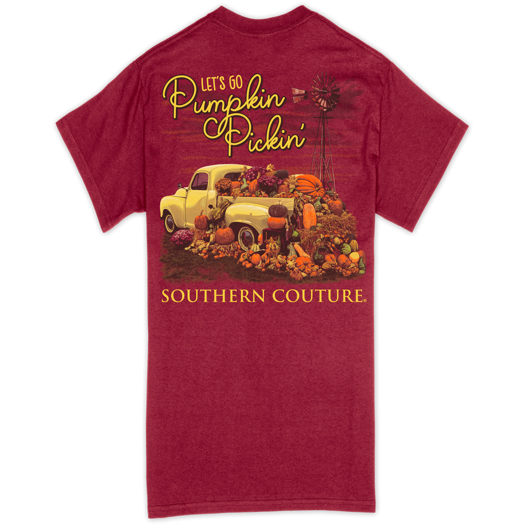 SALE Southern Couture Classic Lets Go Pumpkin Pickin - Adult & Kids T-Shirts, Sweatshirts & Hoodies apparel design preview 1
