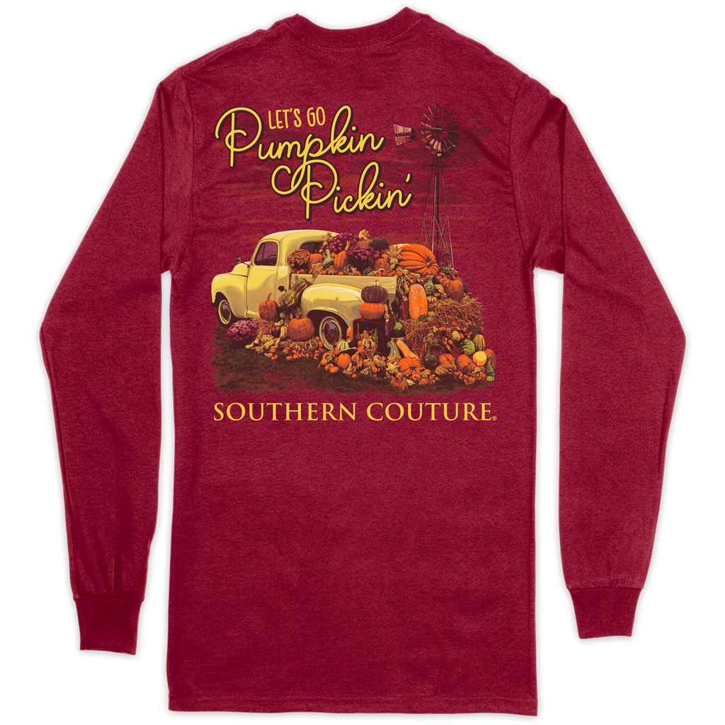 SALE Southern Couture Classic Lets Go Pumpkin Pickin - Adult & Kids T-Shirts, Sweatshirts & Hoodies apparel design preview 1