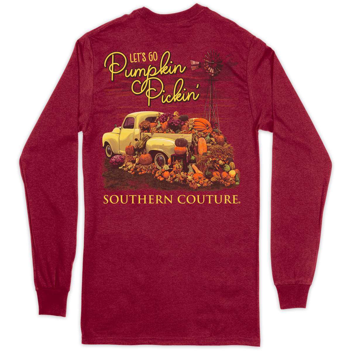 SALE Southern Couture Classic Lets Go Pumpkin Pickin - Adult & Kids T-Shirts, Sweatshirts & Hoodies apparel design preview 1