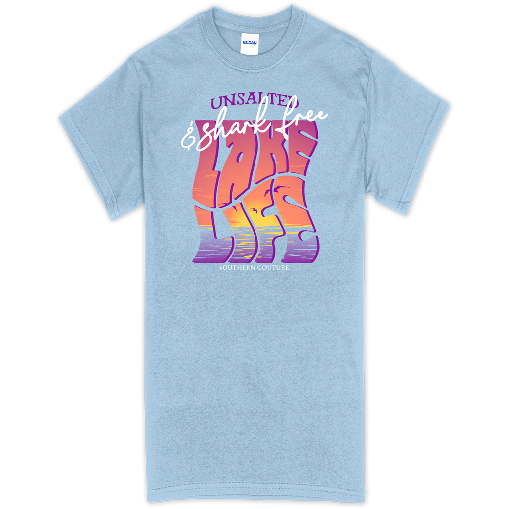 Southern Couture Unsalted Shark Free Lake Life Soft - Adult & Kids T-Shirts, Sweatshirts & Hoodies apparel design preview 1