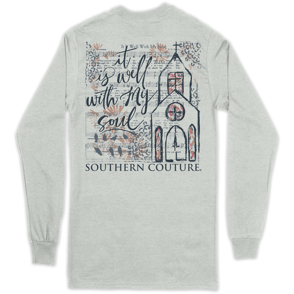 Southern Couture Classic It is Well Sheet Music - Adult & Kids T-Shirts, Sweatshirts & Hoodies apparel design preview 1