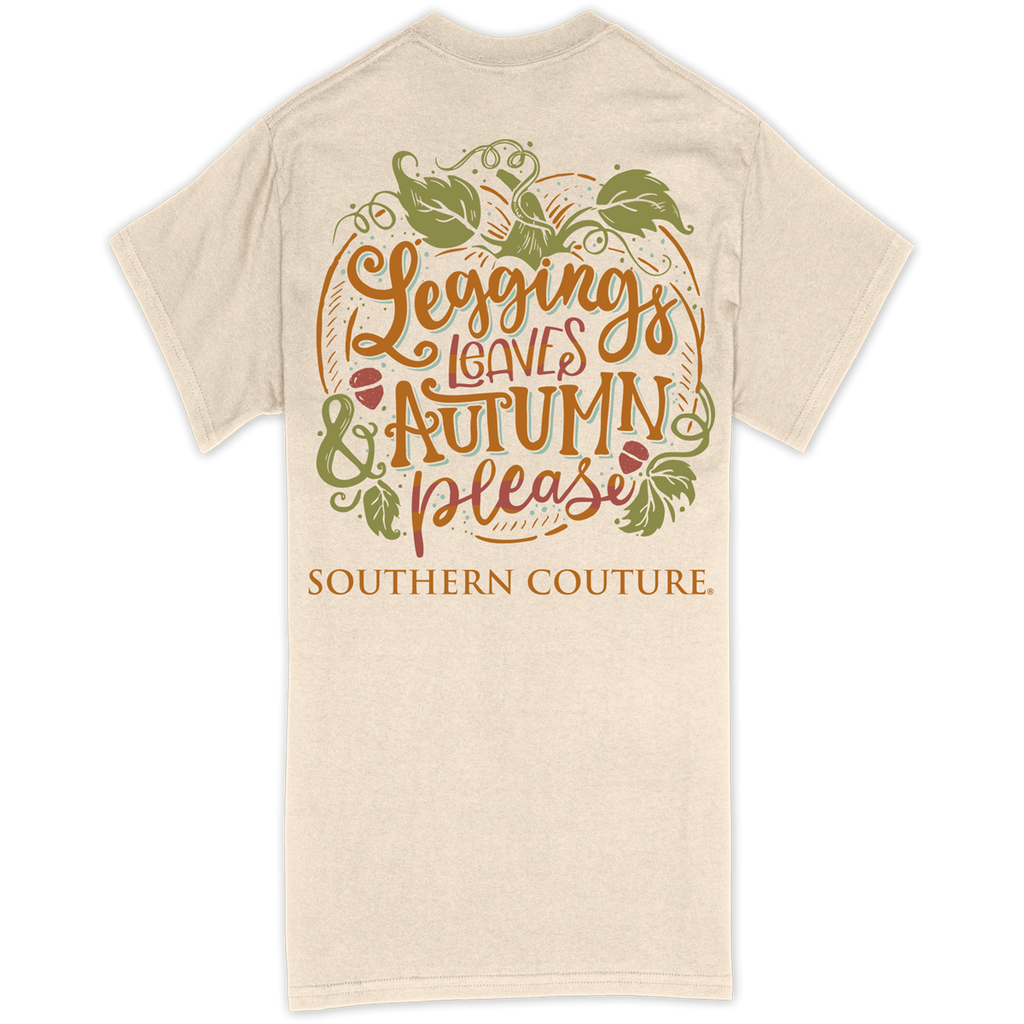 SALE Southern Couture Classic Leggings Leaves Autumn - Adult & Kids T-Shirts, Sweatshirts & Hoodies apparel design preview 1