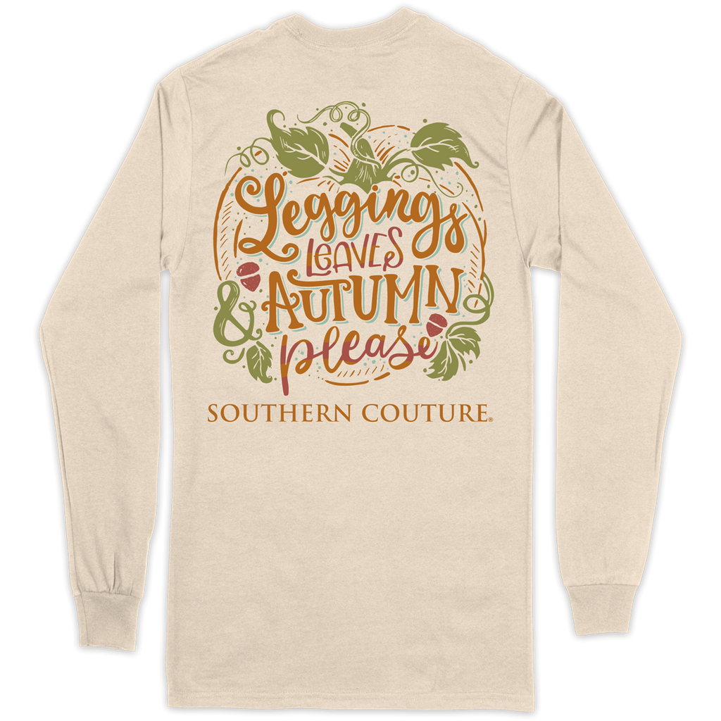 Sale Southern Couture Classic Leggings Leaves Autumn - Adult & Kids T-Shirts, Sweatshirts & Hoodies apparel design preview 1