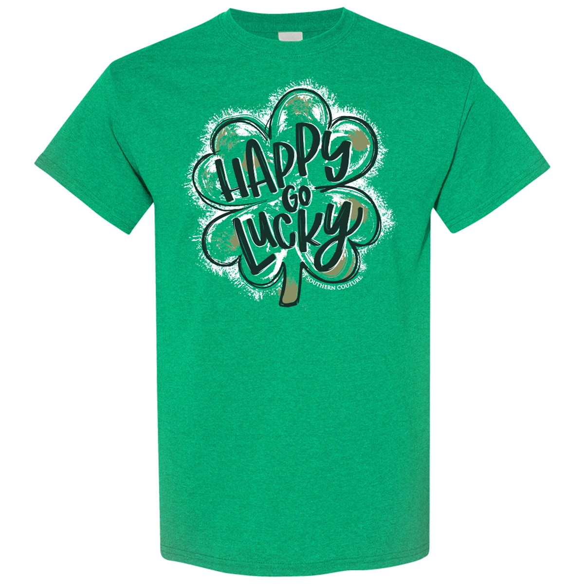 Southern Couture Soft Collection Happy Go Lucky Irish - Adult & Kids T-Shirts, Sweatshirts & Hoodies apparel design preview 1