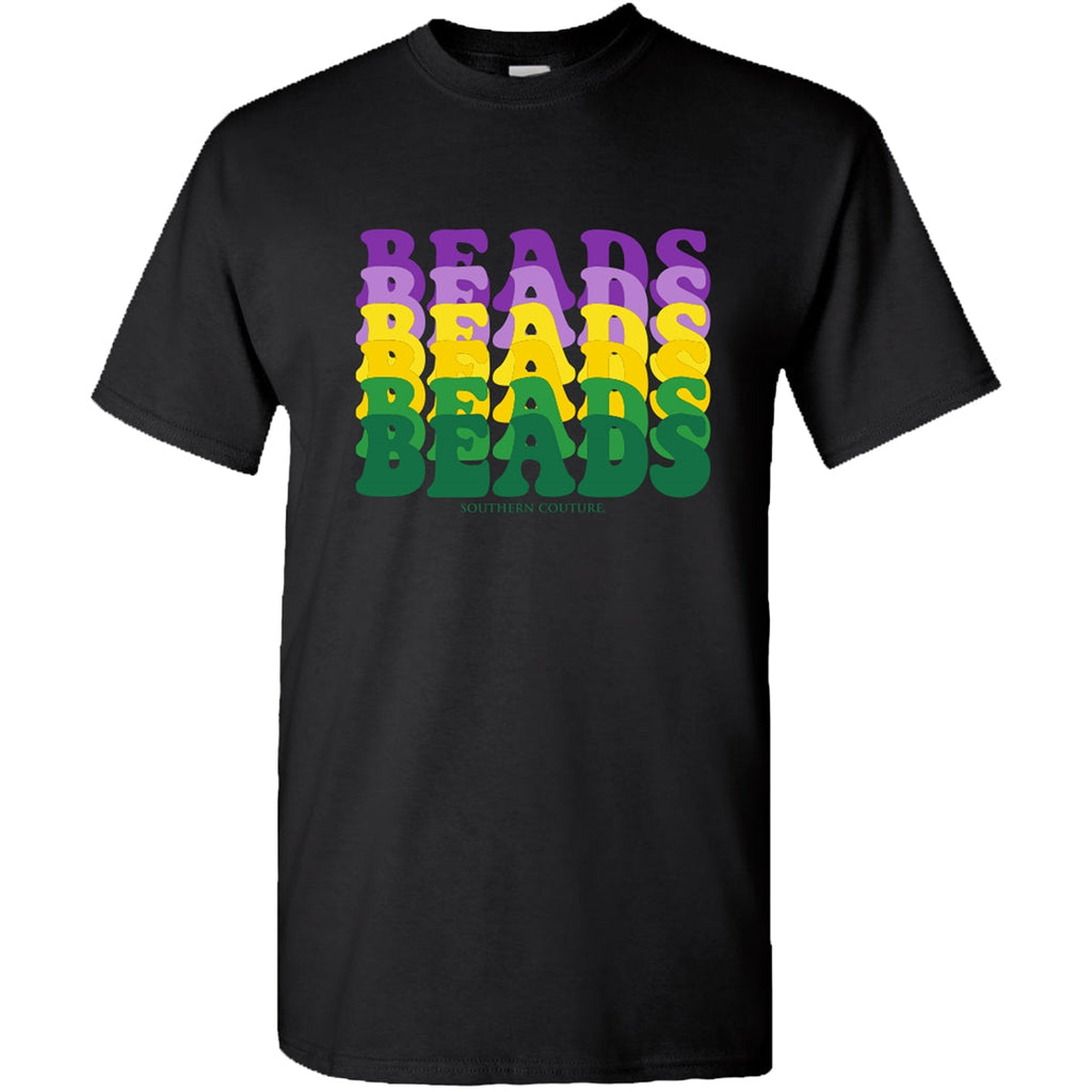 Southern Couture Soft Collection Beads Mardi Gras - Adult & Kids T-Shirts, Sweatshirts & Hoodies apparel design preview 1