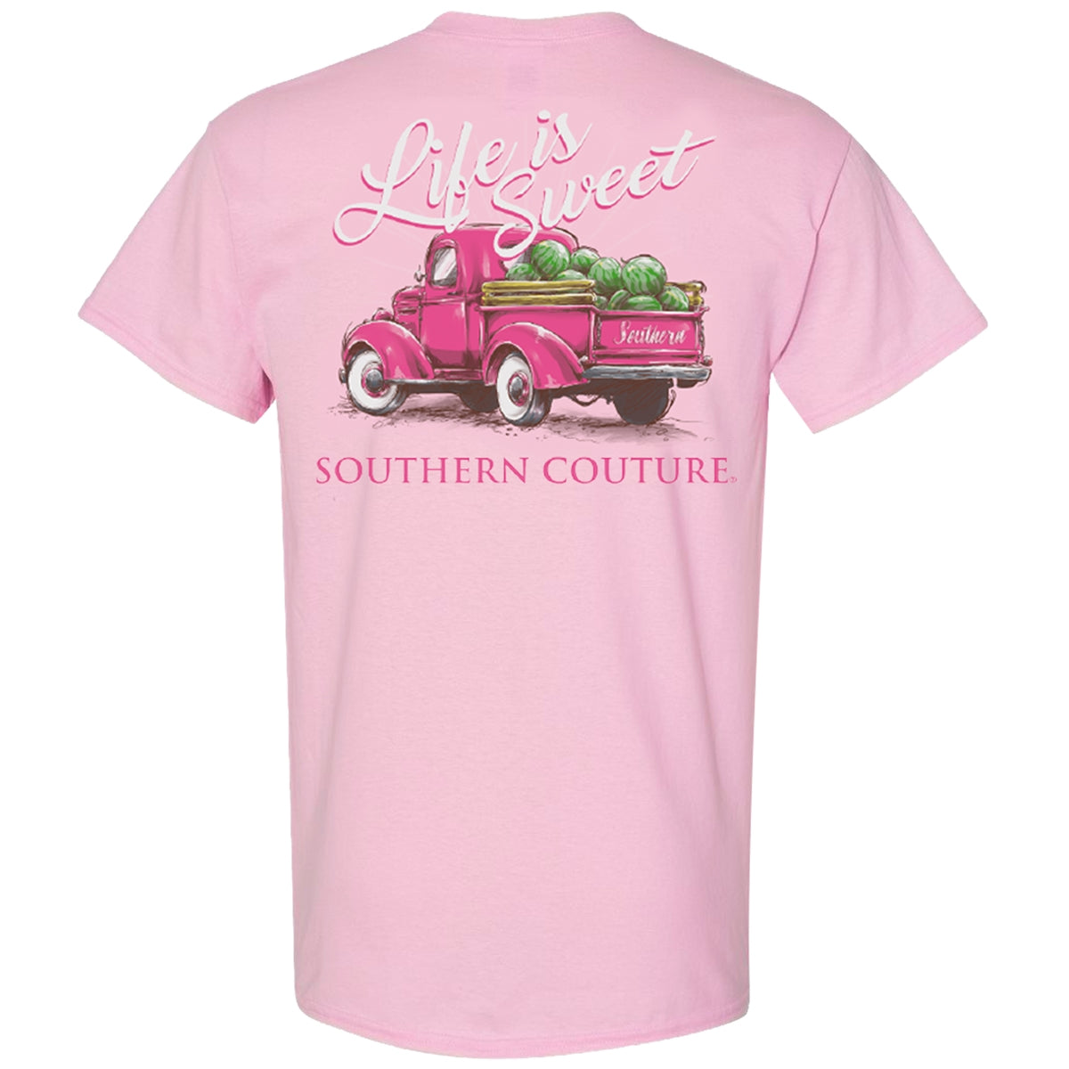Southern Couture Classic Life is Sweet Truck - Adult & Kids T-Shirts, Sweatshirts & Hoodies apparel design preview 1