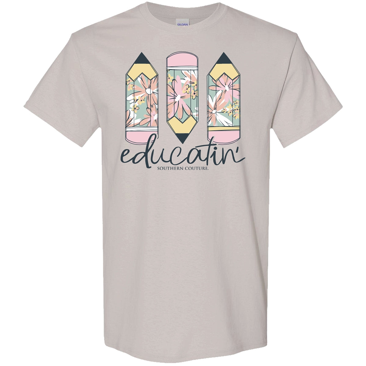 Southern Couture Soft Collection Educatin' Teacher - Adult & Kids T-Shirts, Sweatshirts & Hoodies apparel design preview 1