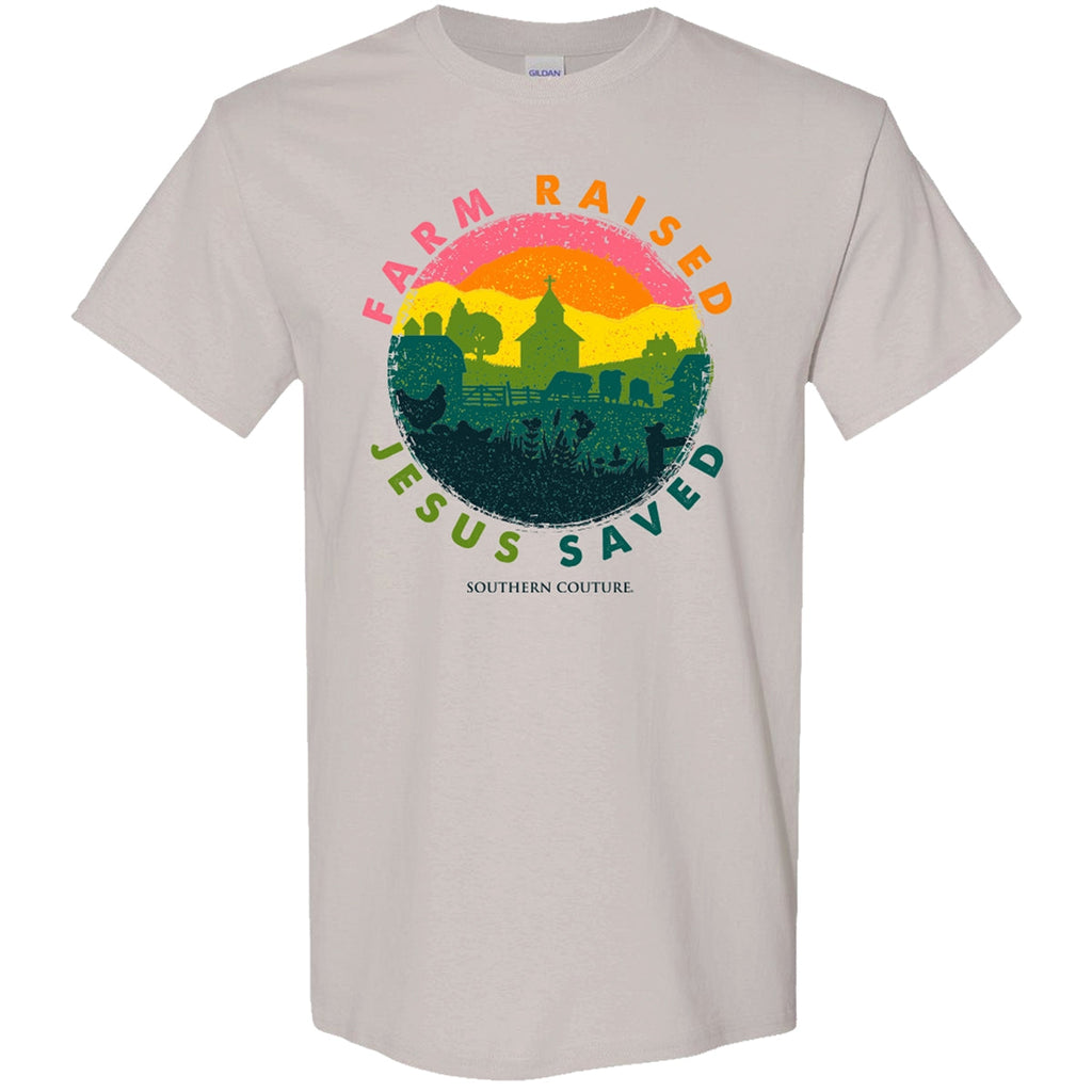 Southern Couture Soft Collection Farm Raised Jesus - Adult & Kids T-Shirts, Sweatshirts & Hoodies apparel design preview 1
