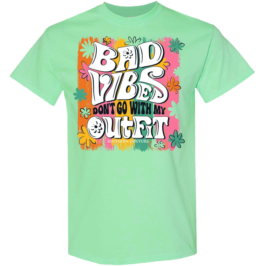 Southern Couture Soft Collection Bad Vibes Don't Go - Adult & Kids T-Shirts, Sweatshirts & Hoodies apparel design preview 1