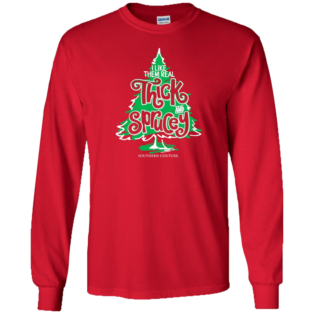 Southern Couture Thick Sprucey Holiday Soft - Adult & Kids T-Shirts, Sweatshirts & Hoodies apparel design preview 2