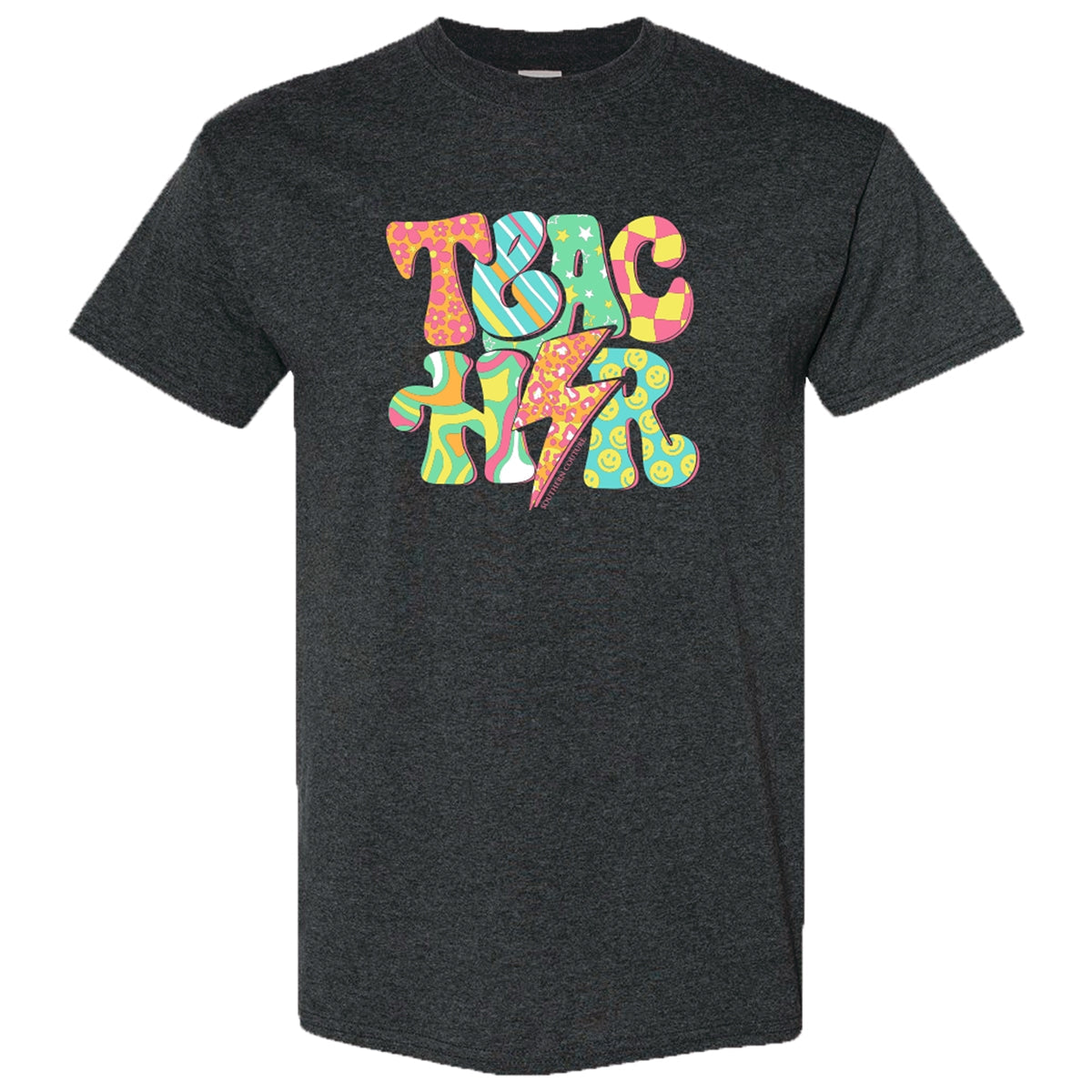 Southern Couture Retro Teacher Soft - Adult & Kids T-Shirts, Sweatshirts & Hoodies apparel design preview 2