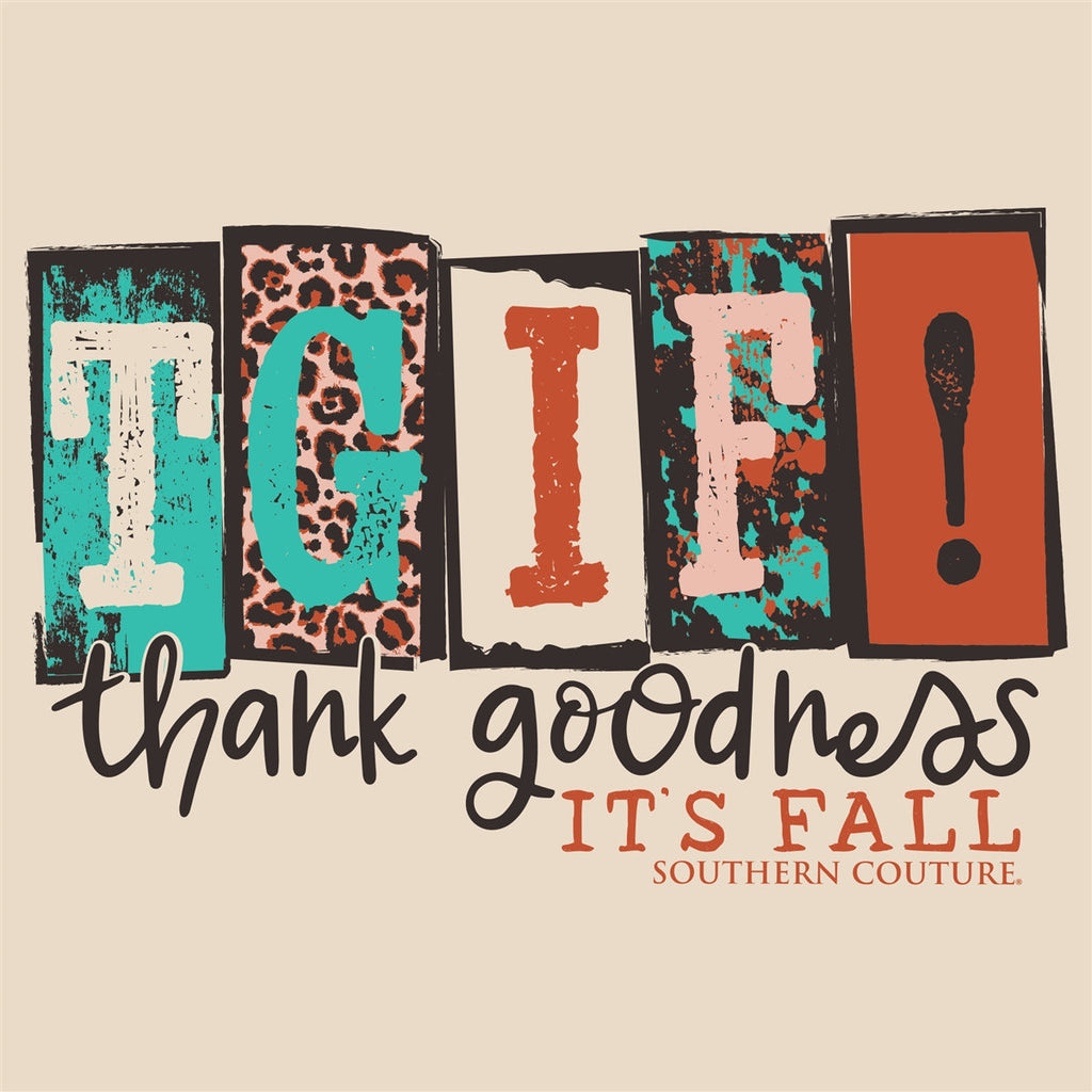 Southern Couture TGIF! Fall Soft - Adult & Kids T-Shirts, Sweatshirts & Hoodies apparel design preview 2