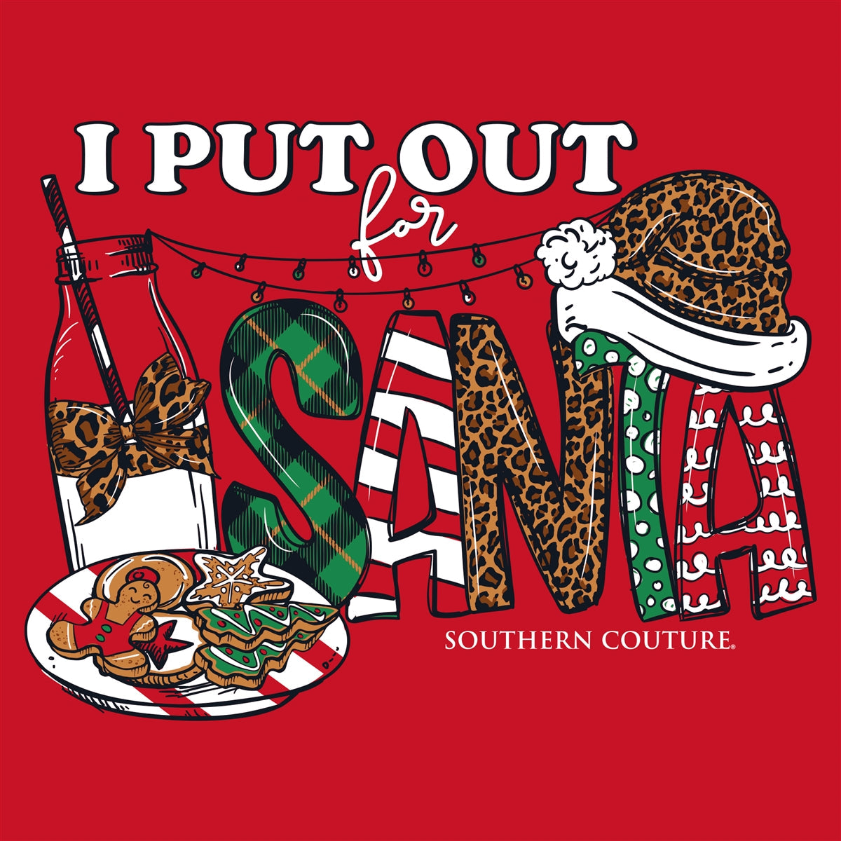 Southern Couture I Put Out For Santa Soft - Adult & Kids T-Shirts, Sweatshirts & Hoodies apparel design preview 2