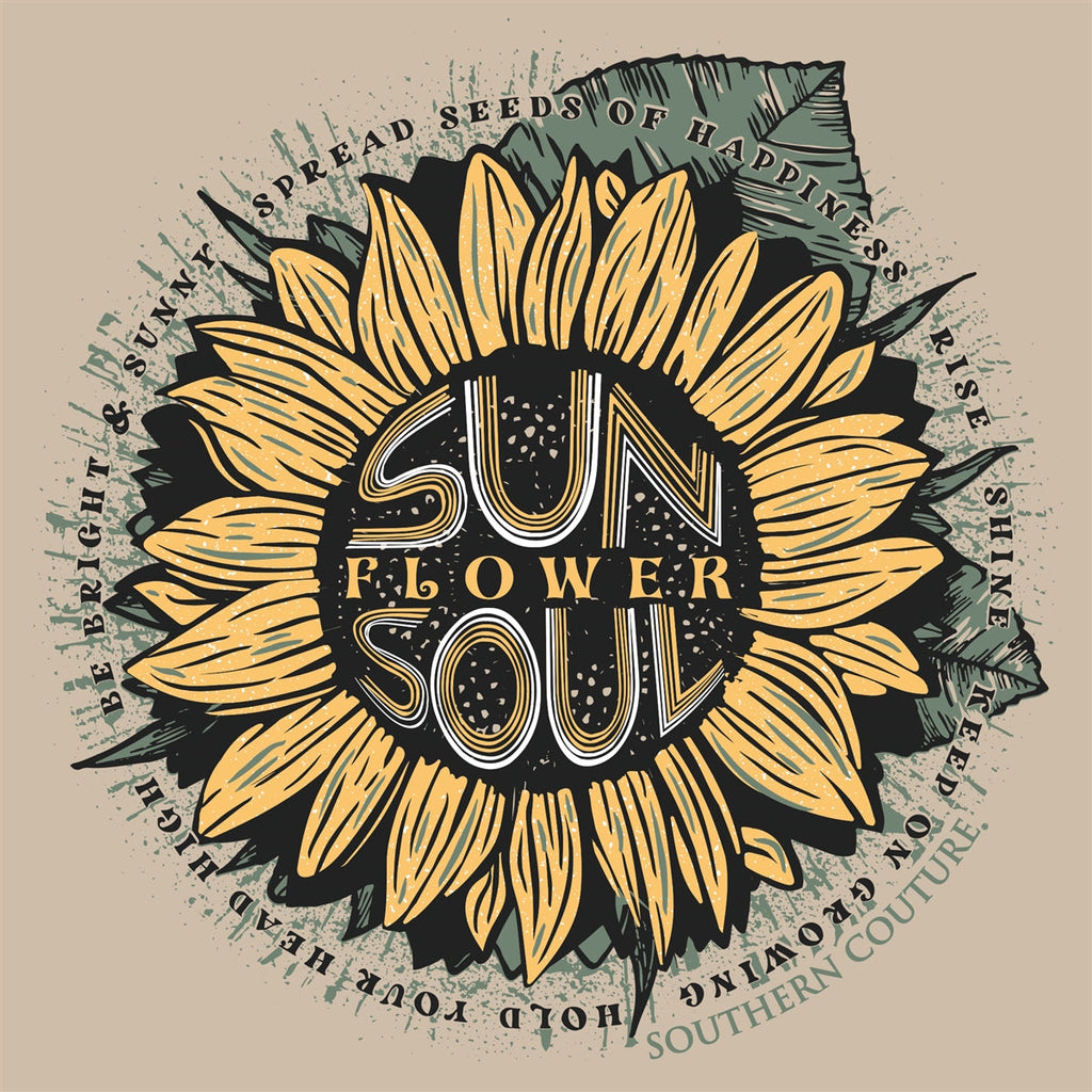 Southern Couture Sunflower Soul Soft - Adult & Kids T-Shirts, Sweatshirts & Hoodies apparel design preview 2