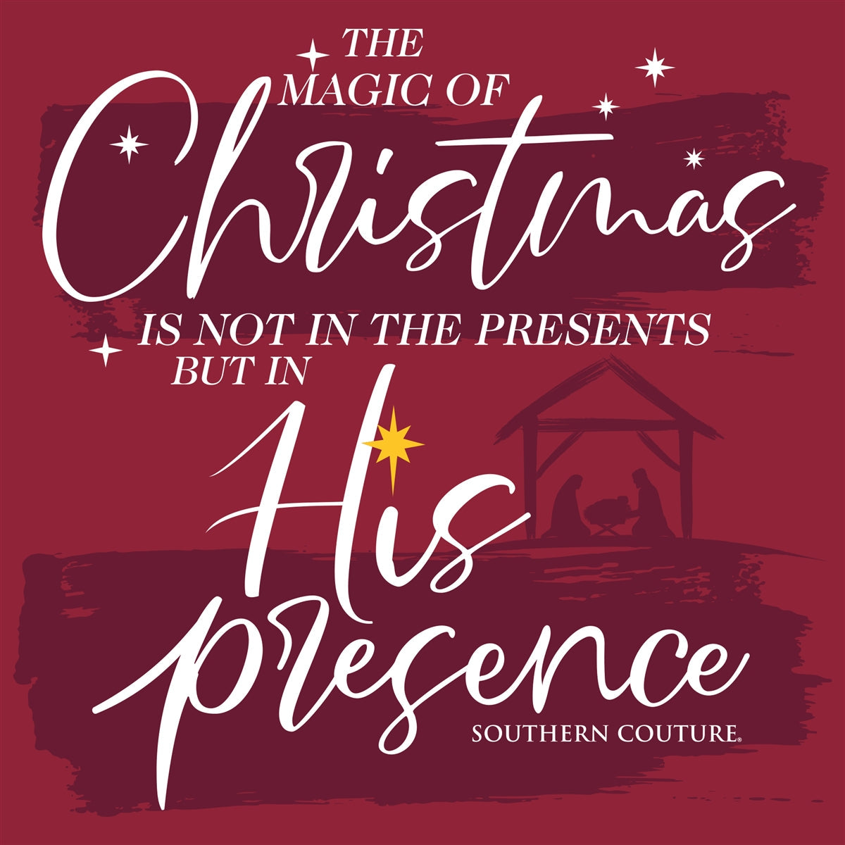 Southern Couture Magic of Christmas Soft - Adult & Kids T-Shirts, Sweatshirts & Hoodies apparel design preview 2