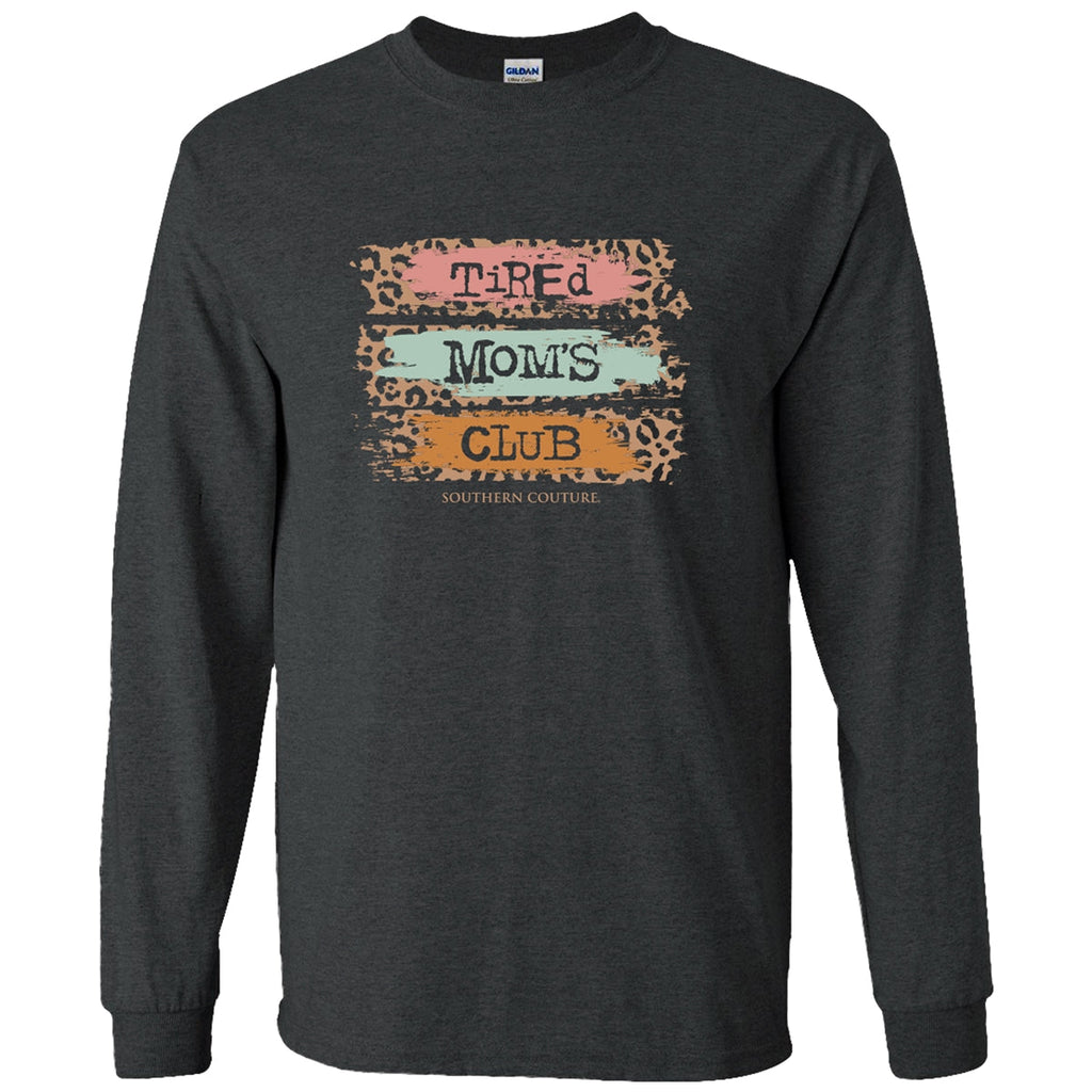Southern Couture Tired Moms Club Soft - Adult & Kids T-Shirts, Sweatshirts & Hoodies apparel design preview 1