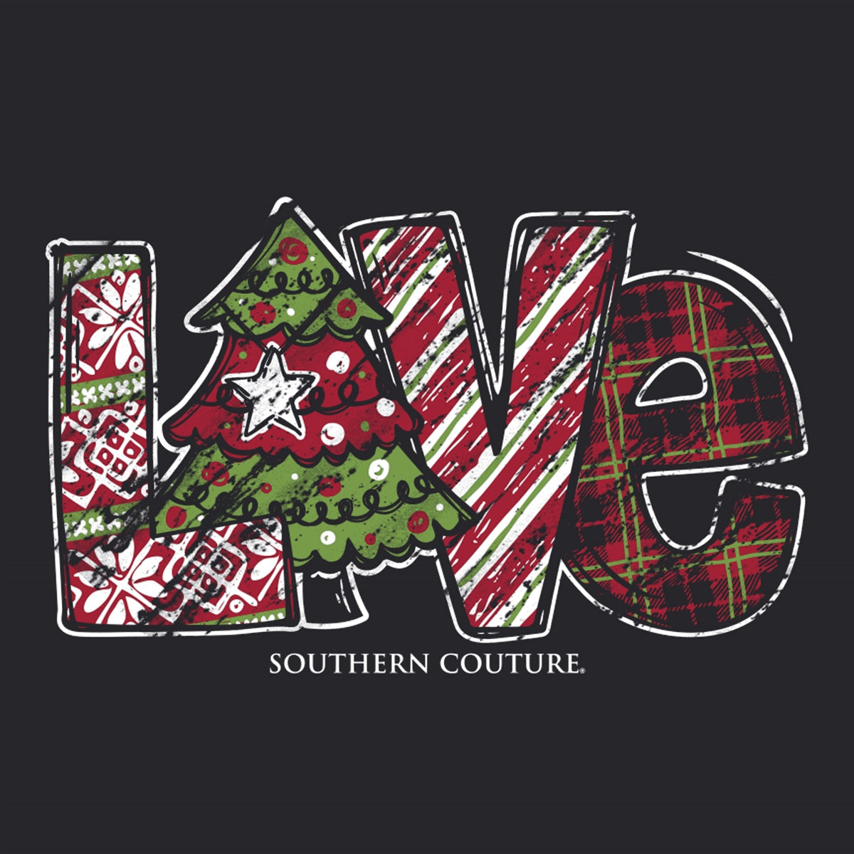 SALE Southern Couture Love Tree Holiday Soft - Adult & Kids T-Shirts, Sweatshirts & Hoodies apparel design preview 2