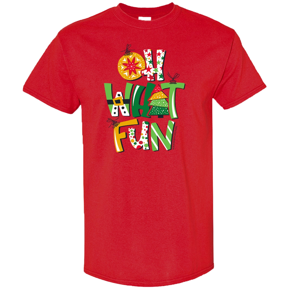 Southern Couture Oh What Fun Holiday Soft - Adult & Kids T-Shirts, Sweatshirts & Hoodies apparel design preview 1