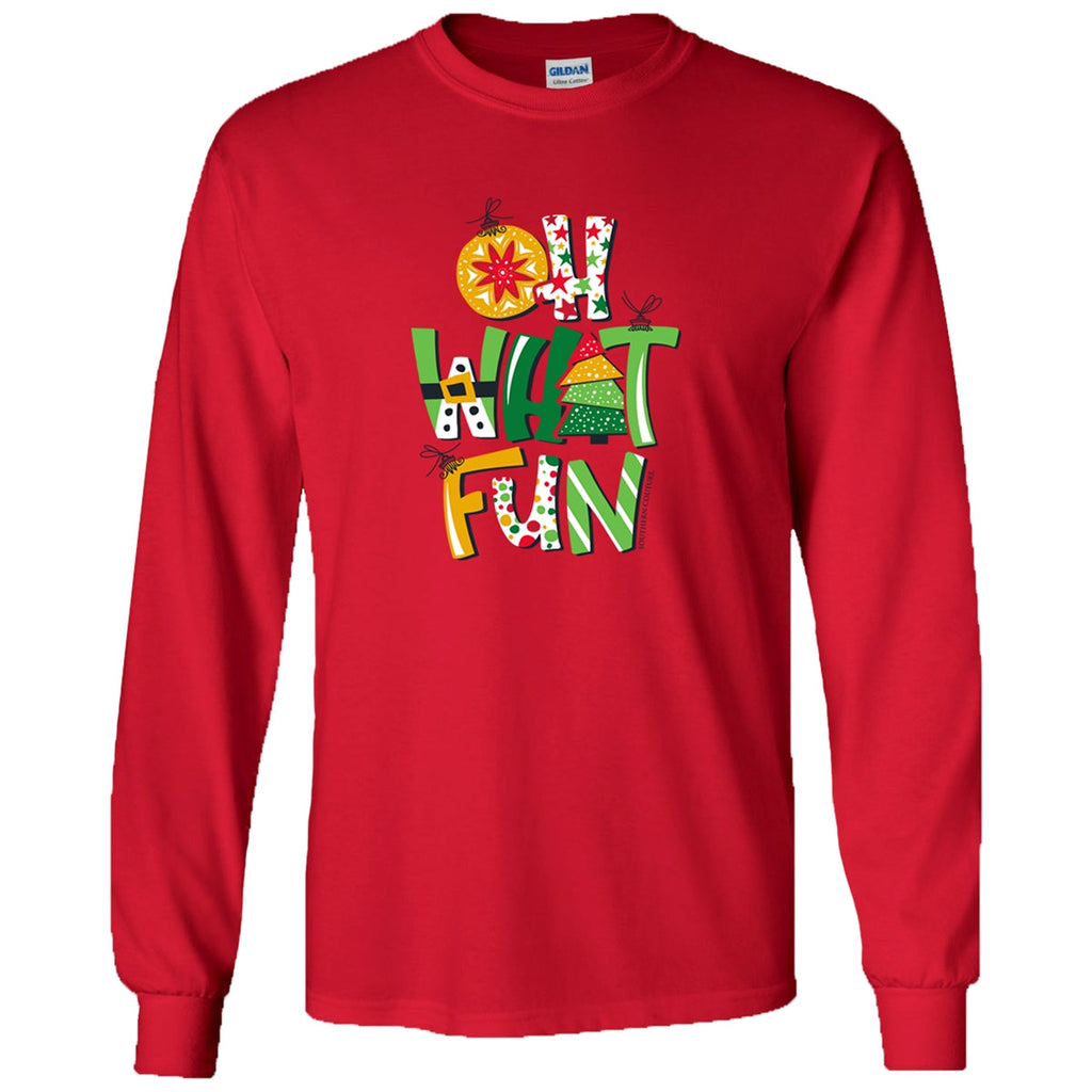 Southern Couture Oh What Fun Holiday Soft - Adult & Kids T-Shirts, Sweatshirts & Hoodies apparel design preview 1