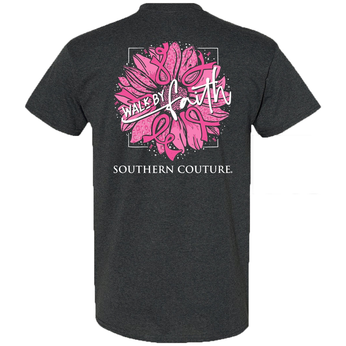 Southern Couture Classic Walk By Faith Ribbons Cancer - Adult & Kids T-Shirts, Sweatshirts & Hoodies apparel design preview 1