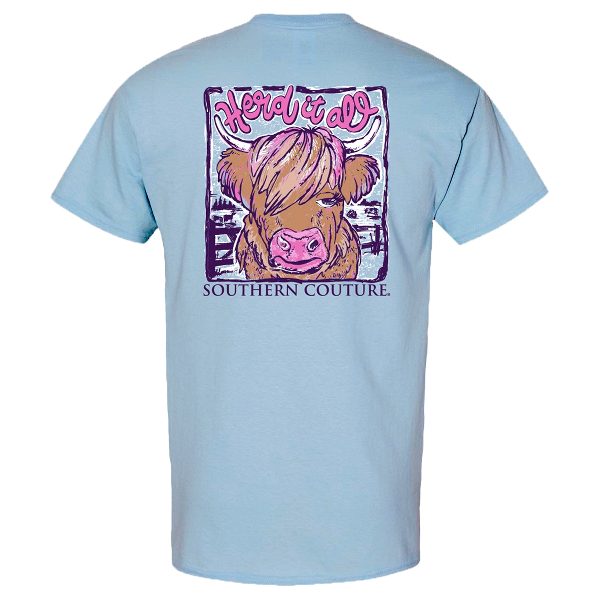 Southern Couture Classic Herd It All Cow - Adult & Kids T-Shirts, Sweatshirts & Hoodies apparel design preview 1