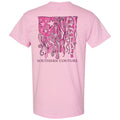 Southern Couture Classic Breast Cancer Ribbon Flag - Adult & Kids T-Shirts, Sweatshirts & Hoodies apparel design preview 1