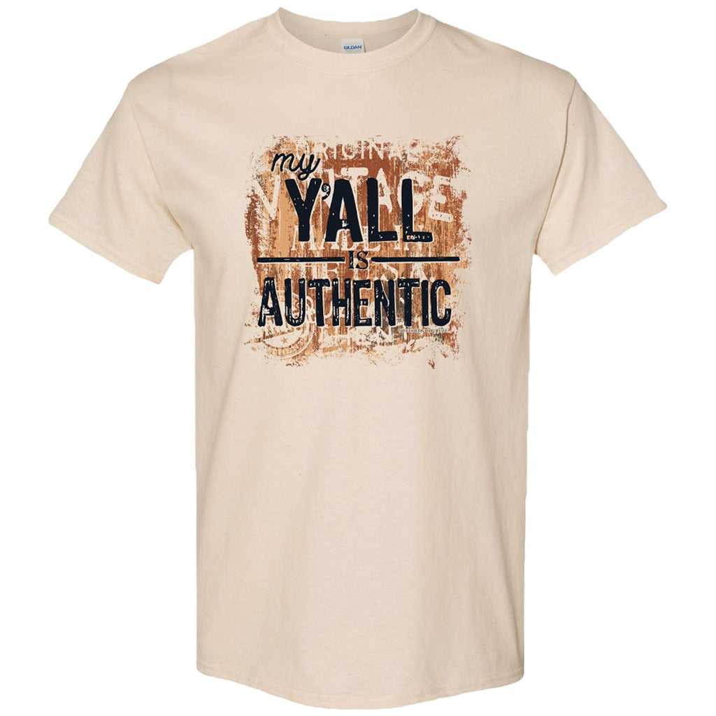 Southern Couture My Y'All is Authentic Soft - Adult & Kids T-Shirts, Sweatshirts & Hoodies apparel design preview 1