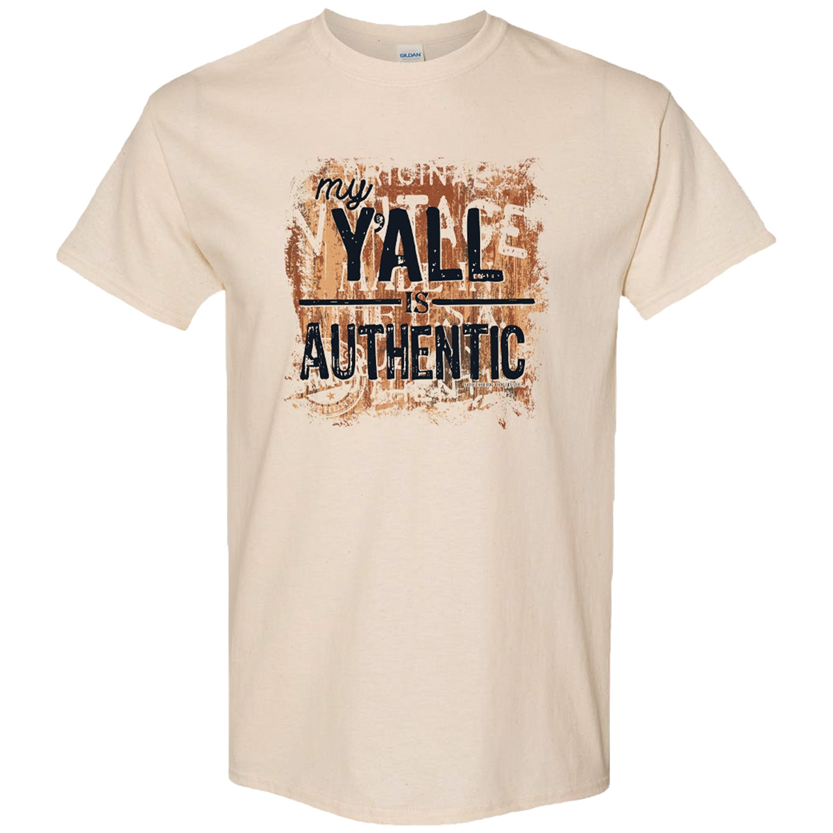 Southern Couture My Y'All is Authentic Soft - Adult & Kids T-Shirts, Sweatshirts & Hoodies apparel design preview 1