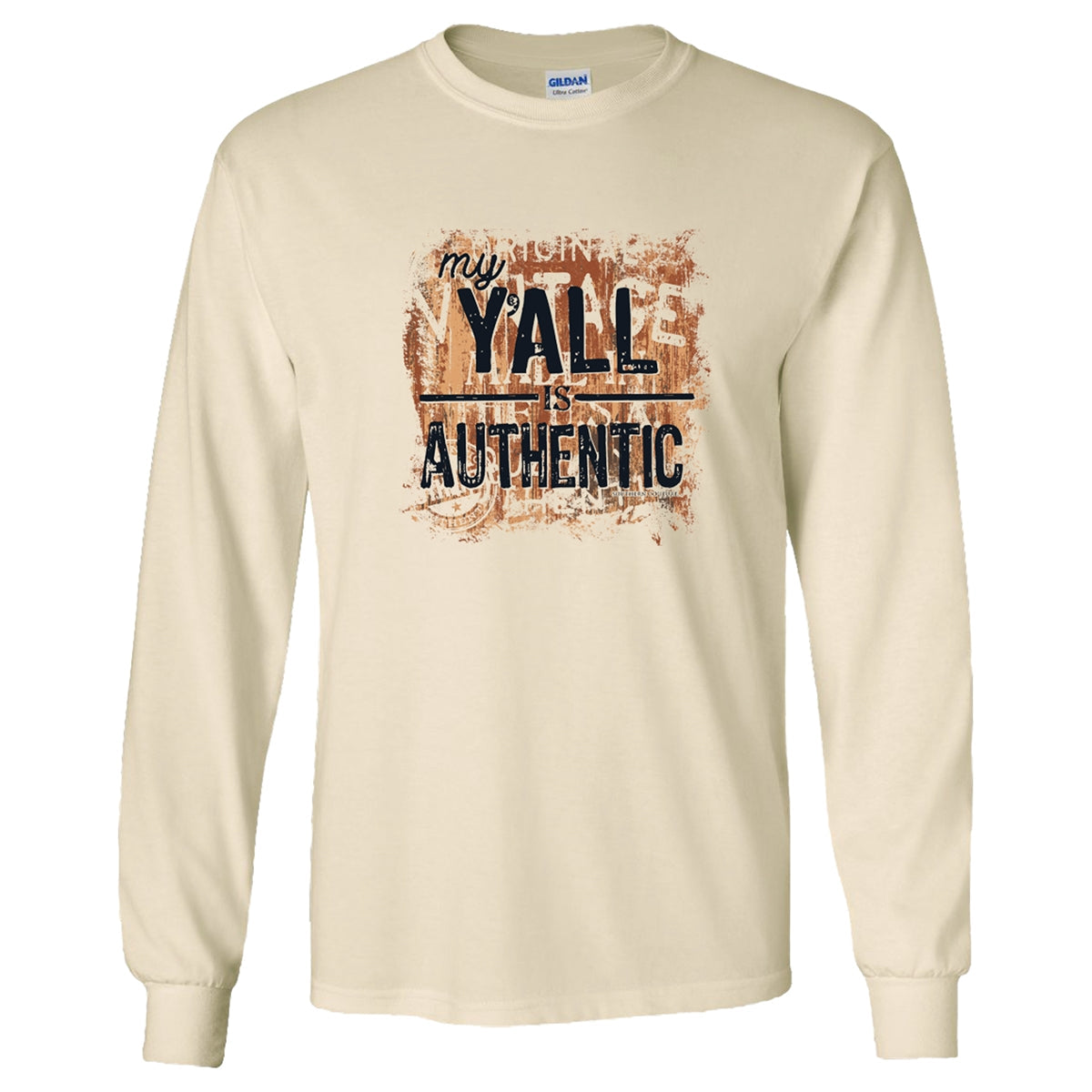 Southern Couture My Y'All is Authentic Soft - Adult & Kids T-Shirts, Sweatshirts & Hoodies apparel design preview 1