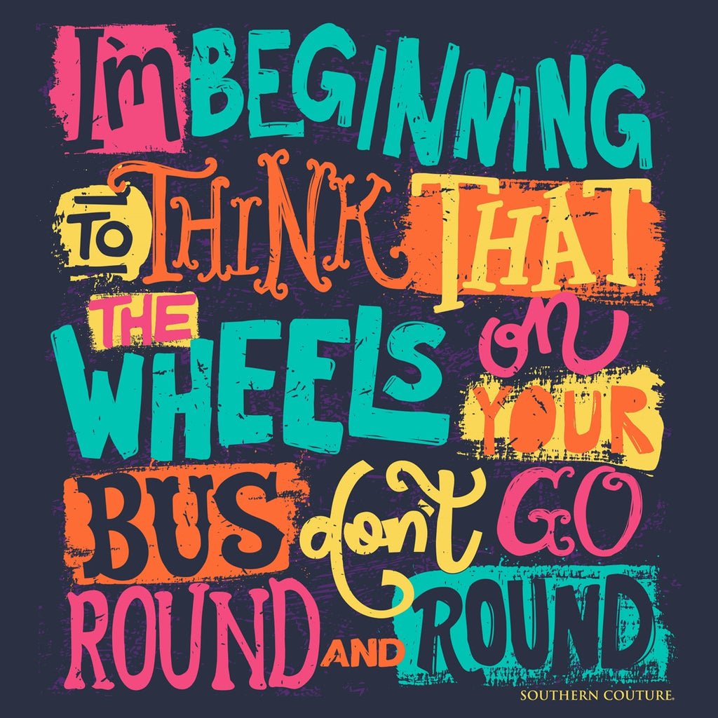 Southern Couture Wheels on Your Bus Soft - Adult & Kids T-Shirts, Sweatshirts & Hoodies apparel design preview 2