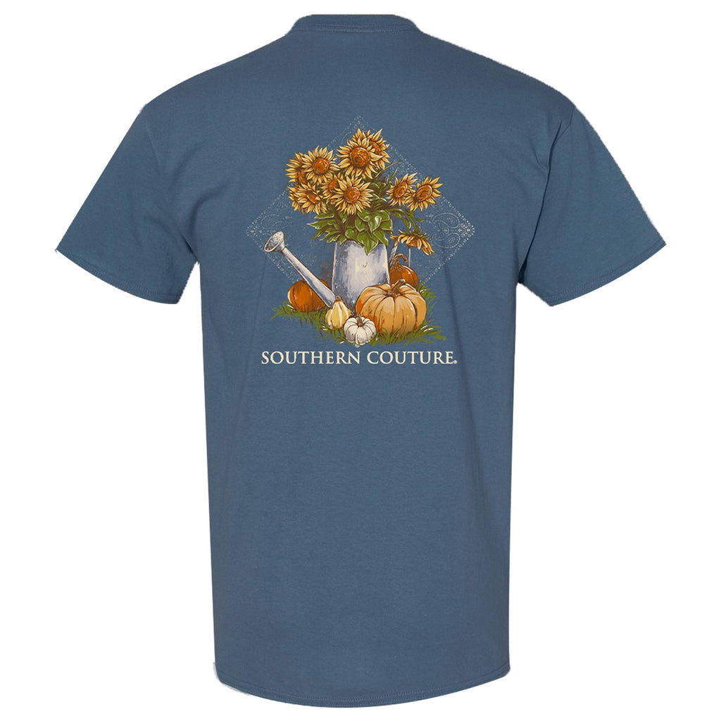 Southern Couture Classic Sunflower Pumpkin Fall - Adult & Kids T-Shirts, Sweatshirts & Hoodies apparel design preview 1