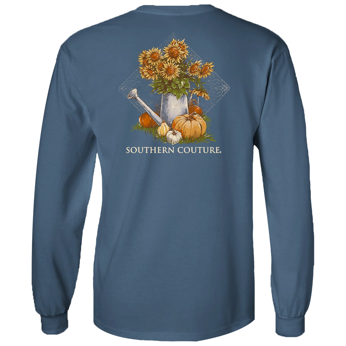 Southern Couture Classic Sunflower Pumpkin Fall - Adult & Kids T-Shirts, Sweatshirts & Hoodies apparel design preview 1