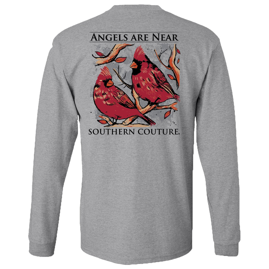 Southern Couture Classic Angels Are Near Grey - Adult & Kids T-Shirts, Sweatshirts & Hoodies apparel design preview 1