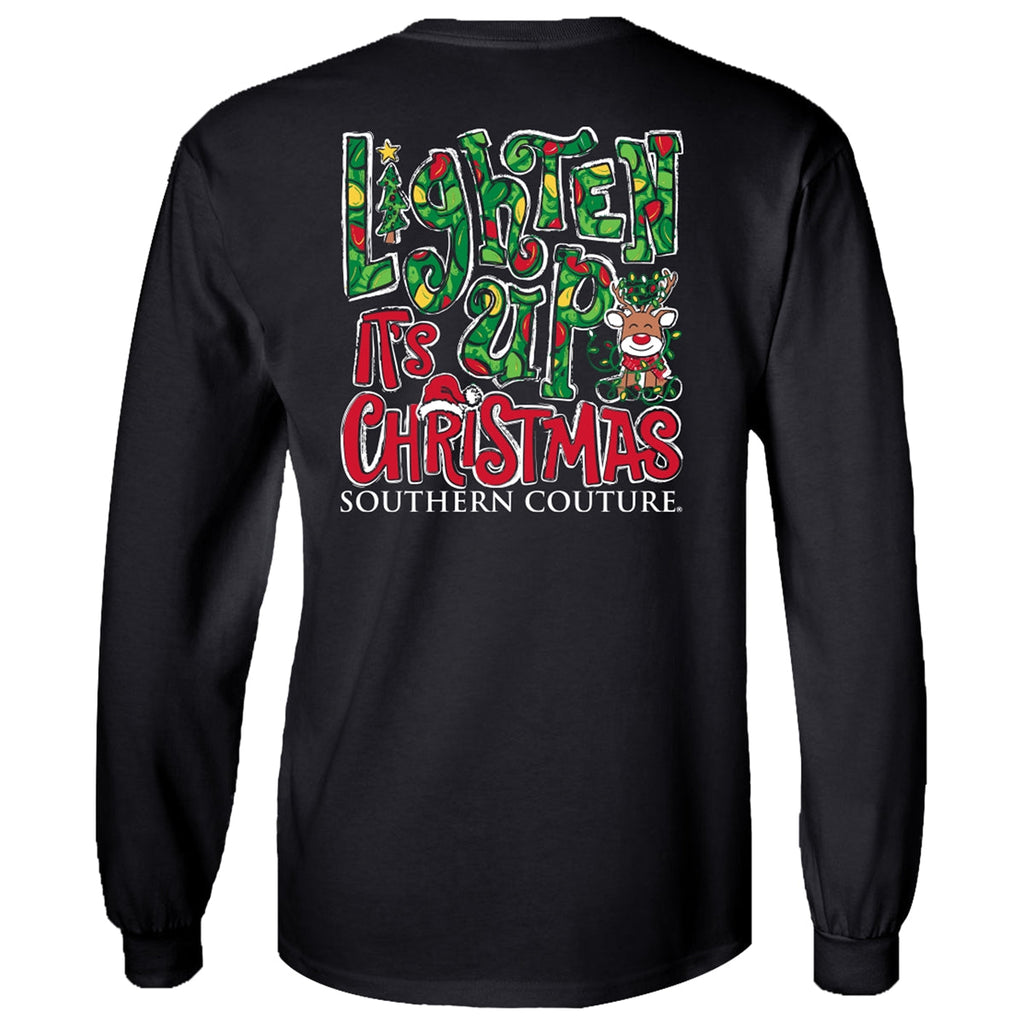 Southern Couture Lighten Up It's Christmas - Adult & Kids T-Shirts, Sweatshirts & Hoodies apparel design preview 1