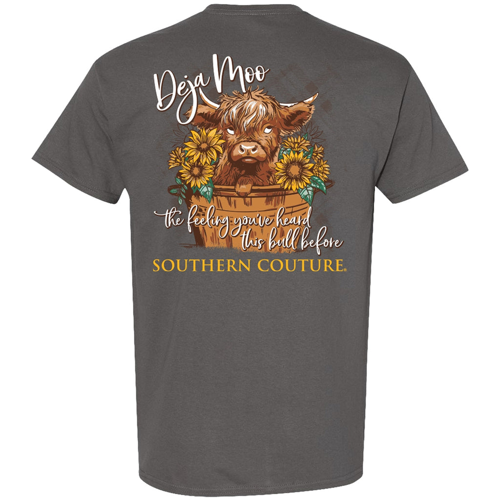 Southern Couture Classic Deja Moo Cow - Adult & Kids T-Shirts, Sweatshirts & Hoodies apparel design preview 2