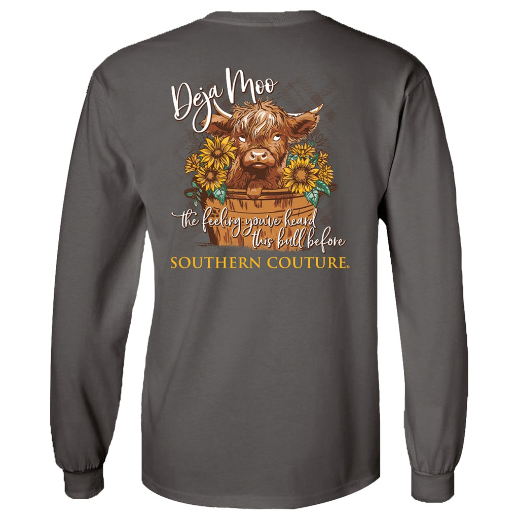 Southern Couture Classic Deja Moo Cow - Adult & Kids T-Shirts, Sweatshirts & Hoodies apparel design preview 2