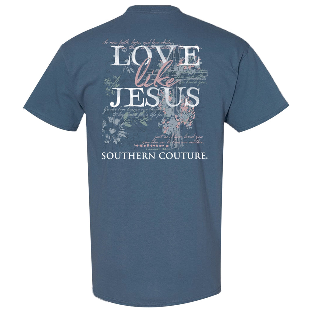Southern Couture Classic Love Like Jesus - Adult & Kids T-Shirts, Sweatshirts & Hoodies apparel design preview 2