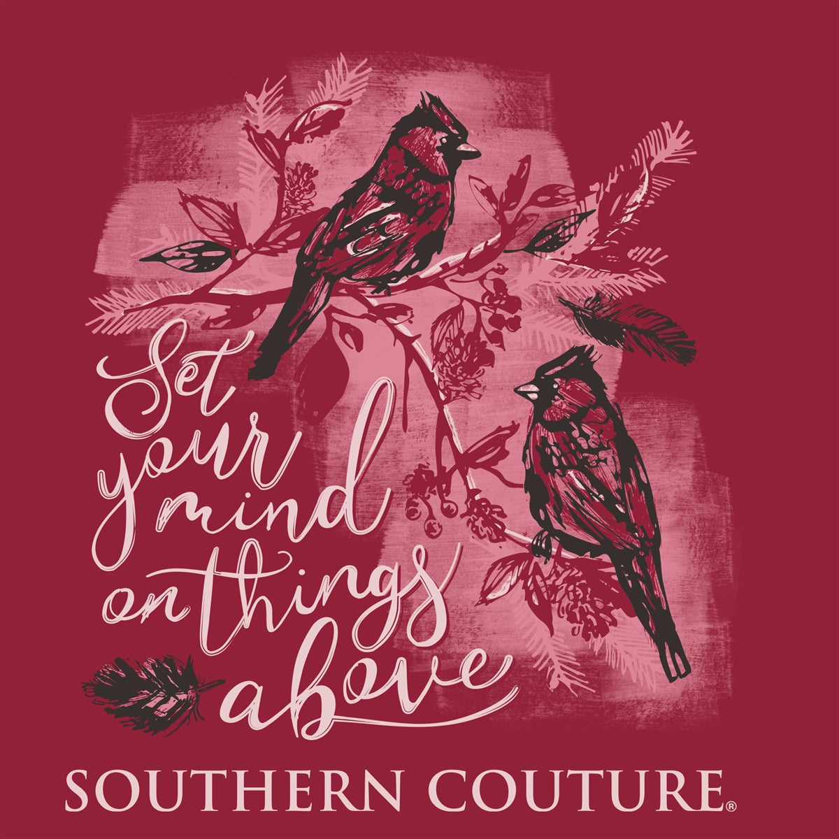 Southern Couture Classic Things Above Cardinal - Adult & Kids T-Shirts, Sweatshirts & Hoodies apparel design preview 2