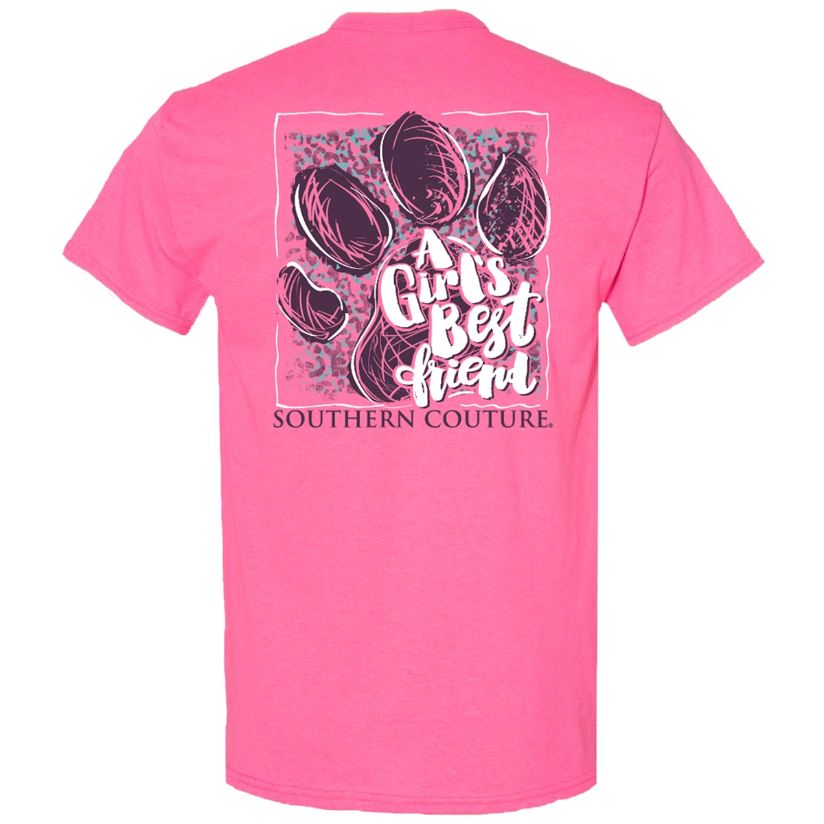 Southern Couture Classic A Girl's Best Friend Paw - Adult & Kids T-Shirts, Sweatshirts & Hoodies apparel design preview 1