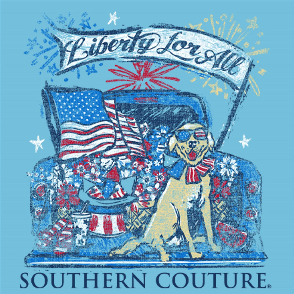 Southern Couture Classic Liberty For All USA - Adult & Kids T-Shirts, Sweatshirts & Hoodies apparel design preview 2