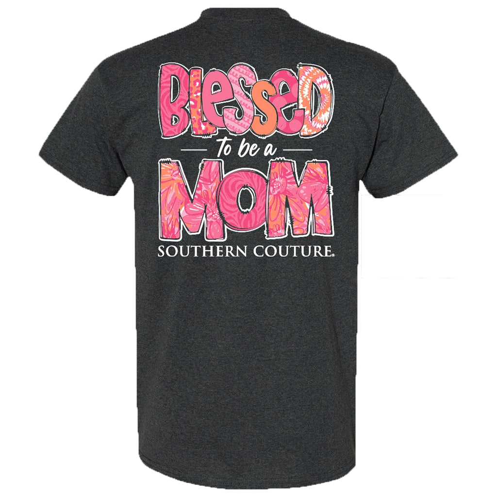 Southern Couture Classic Blessed to Be A Mom - Adult & Kids T-Shirts, Sweatshirts & Hoodies apparel design preview 2