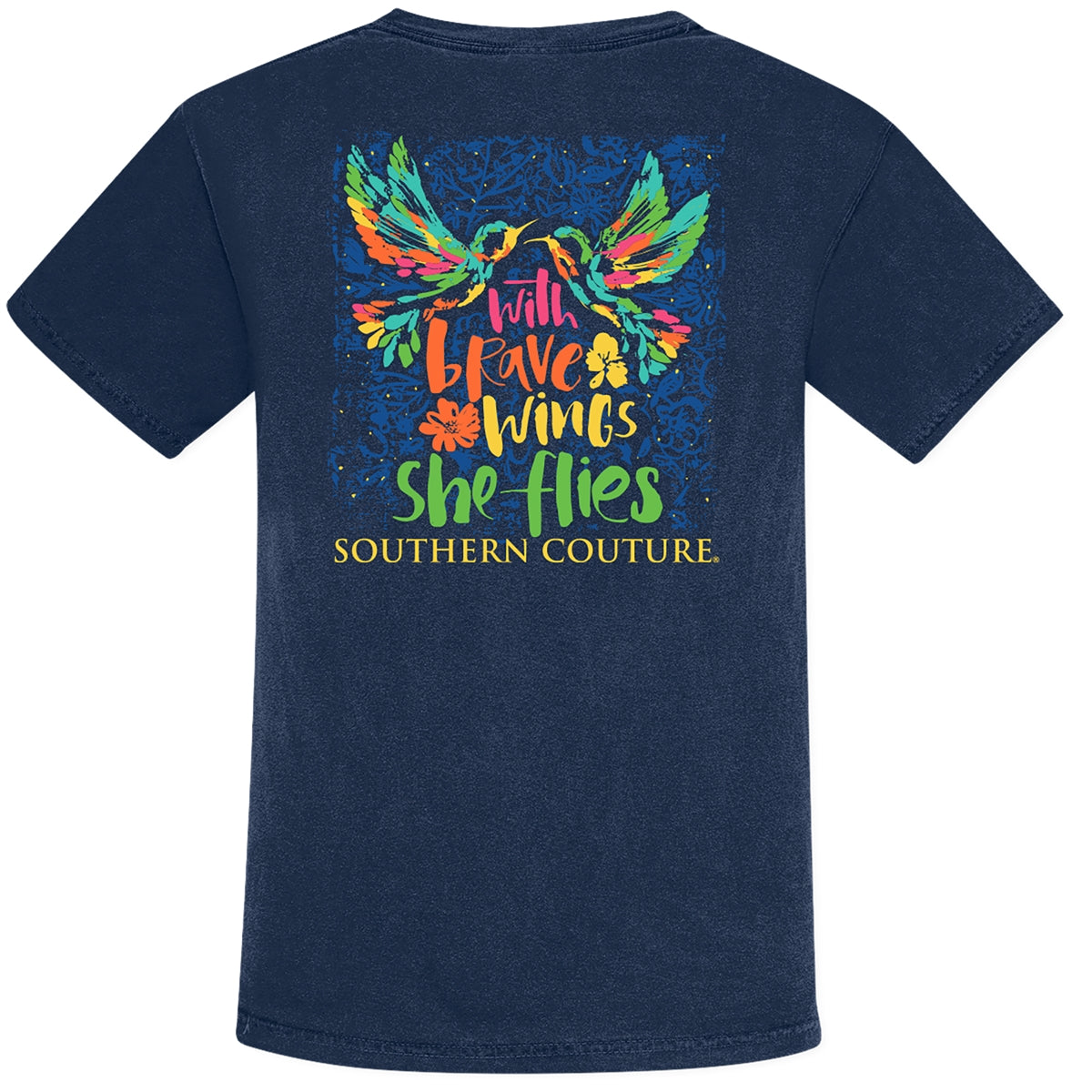 Southern Couture With Brave Wings Comfort Colors - Adult & Kids T-Shirts, Sweatshirts & Hoodies apparel design preview 1