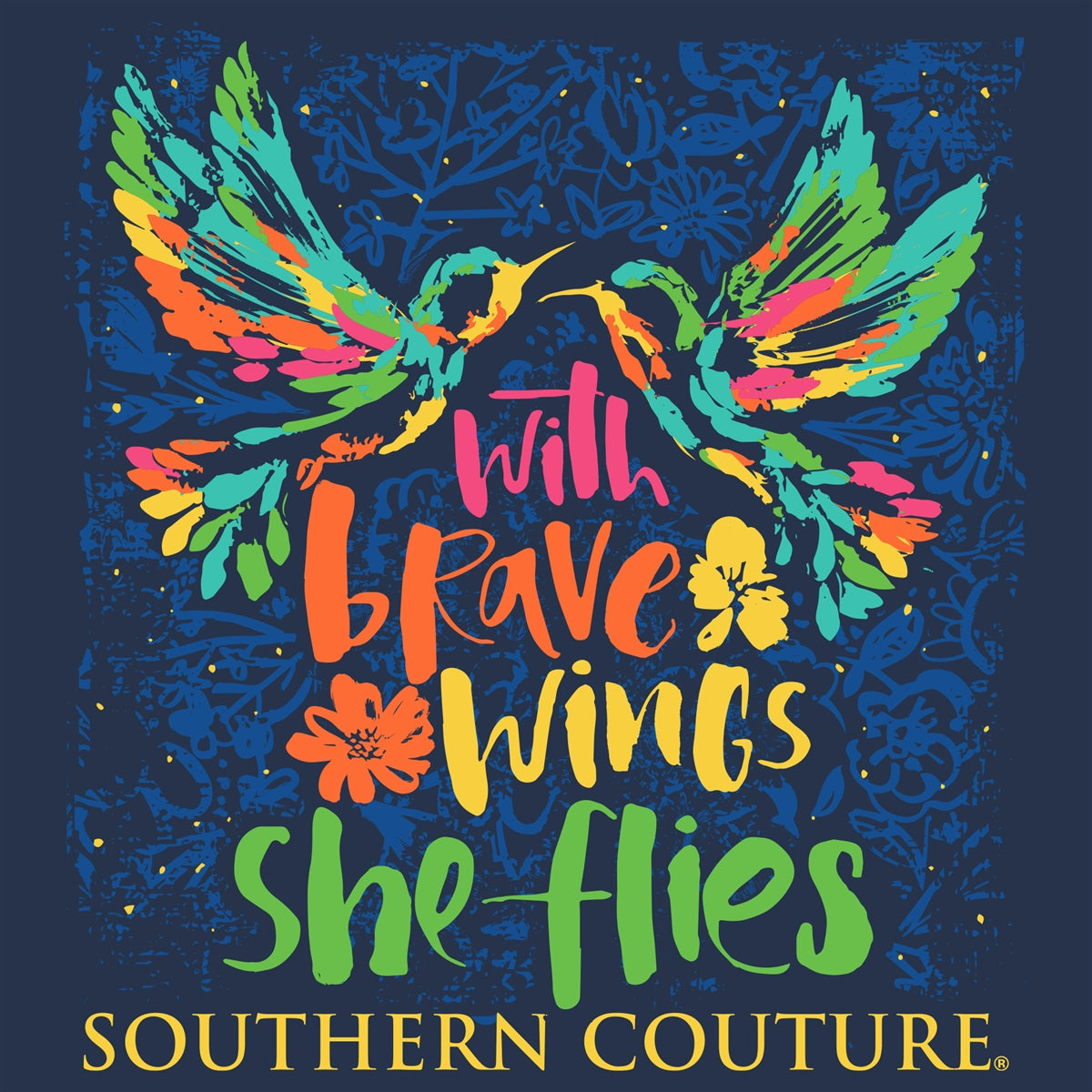 Southern Couture With Brave Wings Comfort Colors - Adult & Kids T-Shirts, Sweatshirts & Hoodies apparel design preview 2