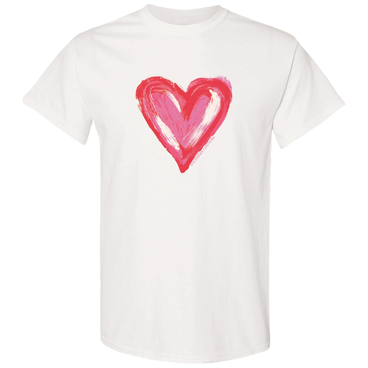 Southern Couture Soft Valentine Heart - Adult & Kids T-Shirts, Sweatshirts & Hoodies apparel design preview 1