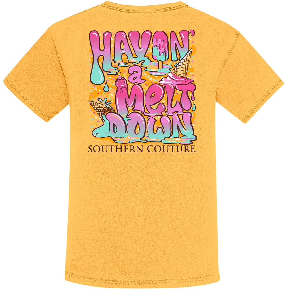 Southern Couture Havin' A Meltdown Comfort Colors - Adult & Kids T-Shirts, Sweatshirts & Hoodies apparel design preview 1
